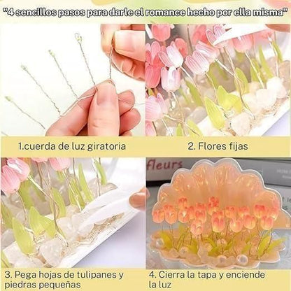 Tulip Night Flower Lamp Shell Light